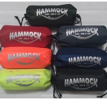 hammock singel ayunan gantung / beban max 150 kg include tali 2 pcs / hamok pohon / hemok / hamock ayunan /hemok / hemock / ayunan gantung-3