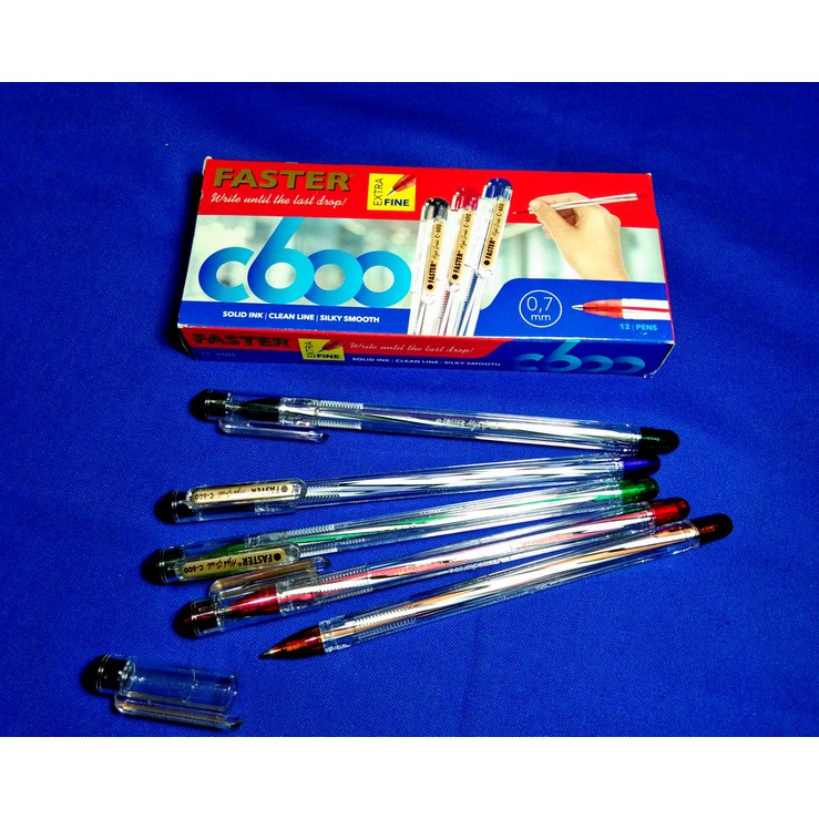 

Faster Ballpoint C600 Hitam / Biru / Merah ( 1 Pack - 12 Pcs )