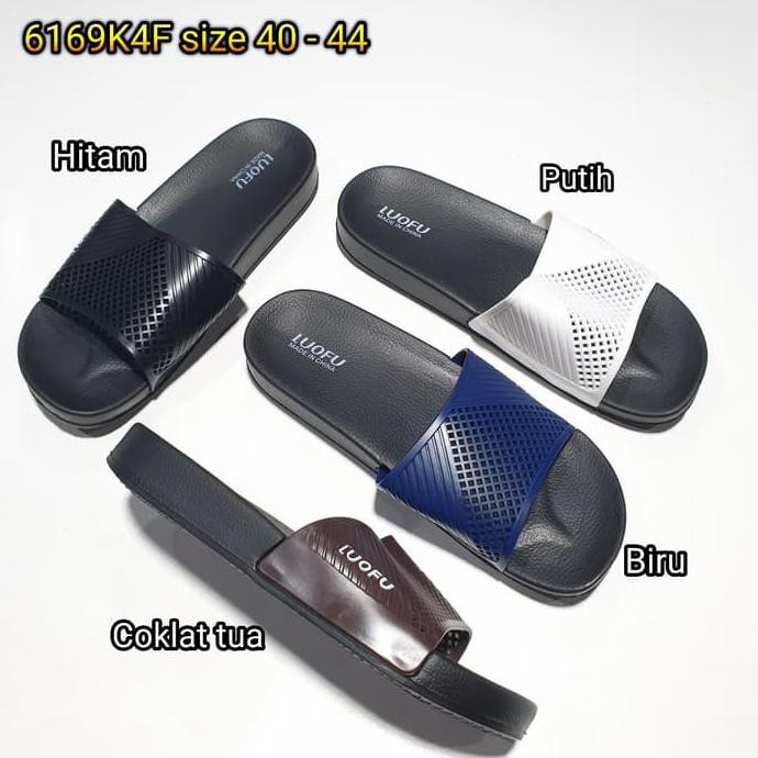 super sale e6169k4f sandal pria luofu karet import sendal cowok ready stock