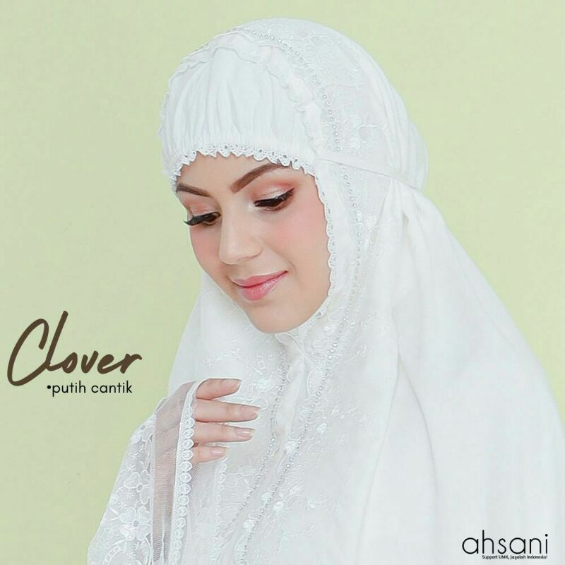AHSANI Clover Mukena Katun Rayon Ori Dewasa Jumbo