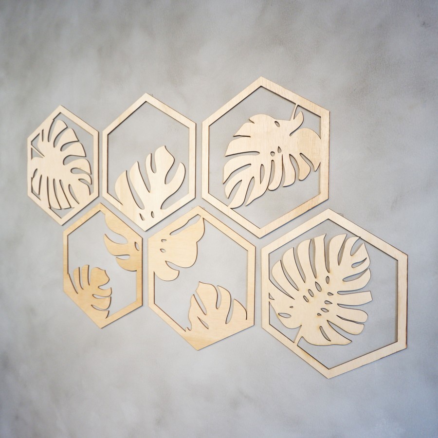 Hiasan dinding Lasercut Monstera Leaf|wall decoration