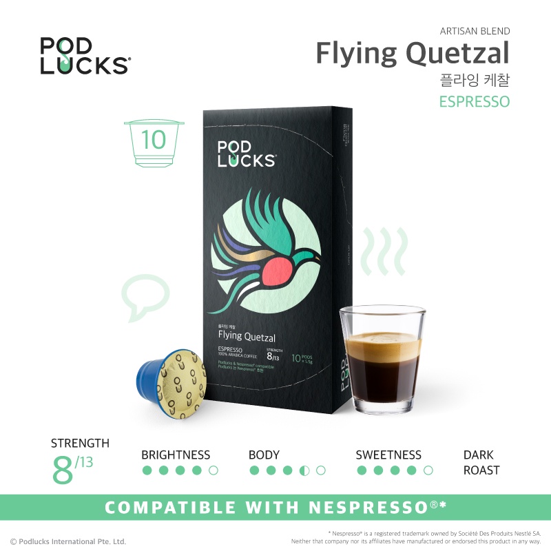 

Podlucks Flying Quetzal Capsule Coffee