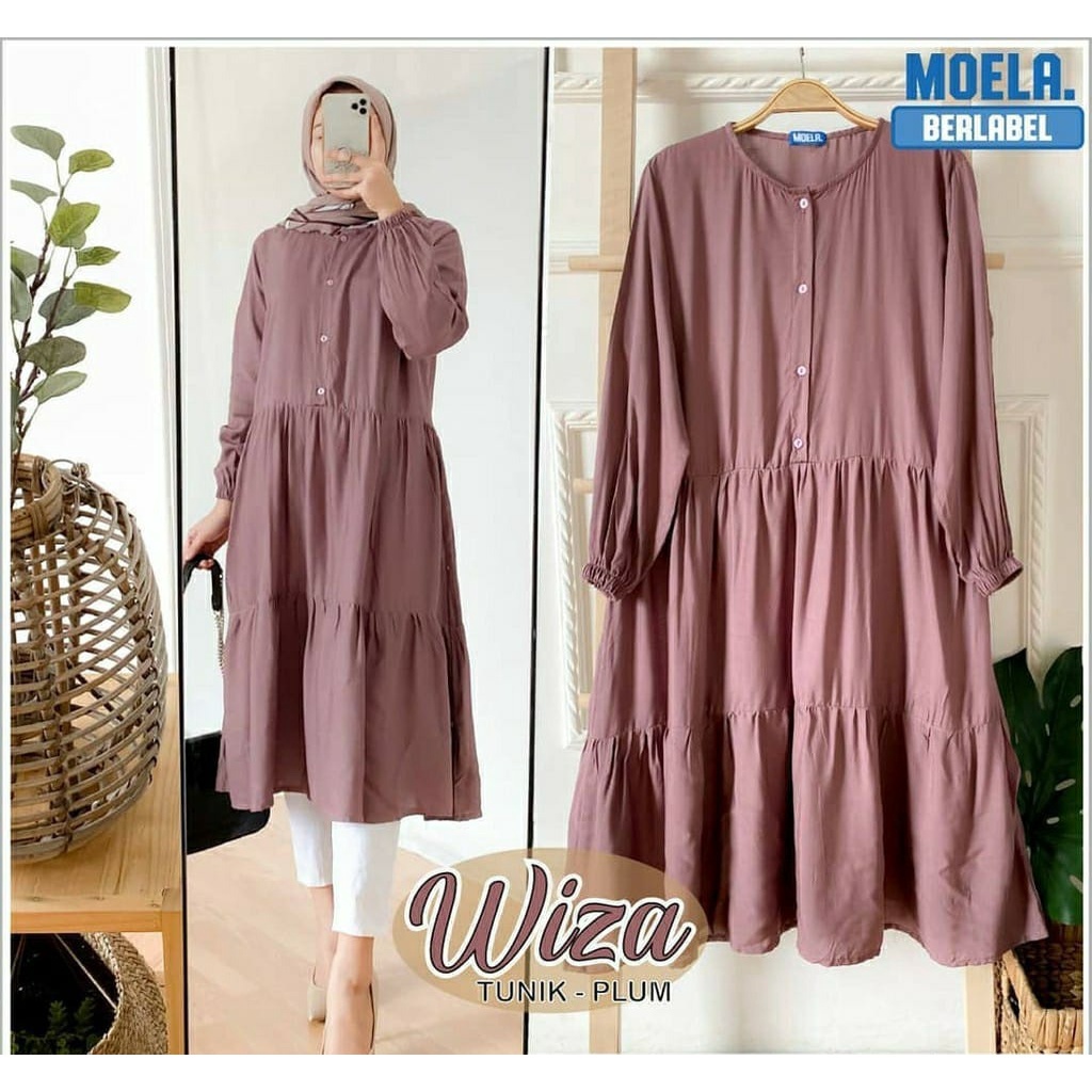 BEFAST - ZEC OOTD Wanita Tunik EGNITE / Wiza Tunik / Tunik Wanita Casual / Tunik Lengan Panjang / Tunik Kekinian 2021 / Tunik Formal / Tunik Polos Terlaris