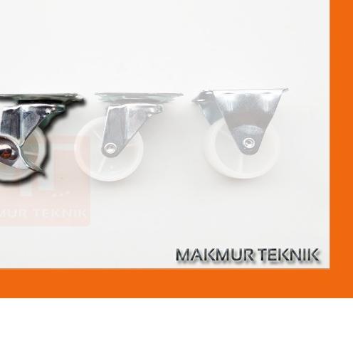 ☂ Roda Caster Nylon - Roda Troli 2 inch Rem ➯