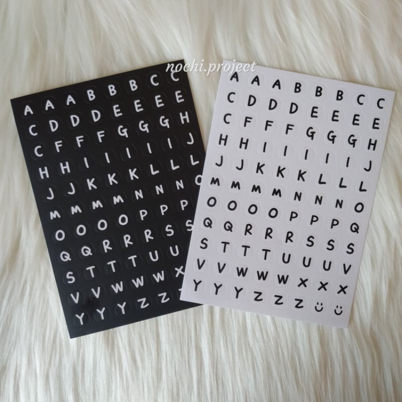 

(CLEARANCE SALE) alfabet stickers ready stock