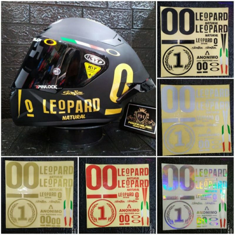 STIKER LEOPARD KYT FULL SET GANTENG