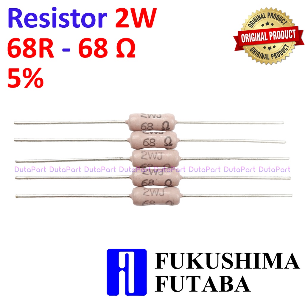 Resistor 68R Ohm 2 Watt 5% ORIGINAL FUTABA 2W 68 R HIGH QUALITY