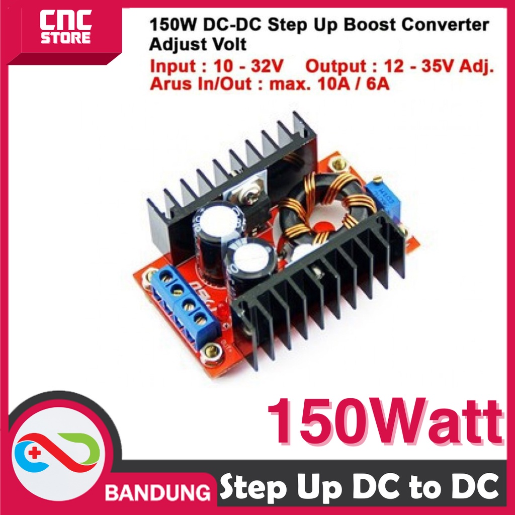 150W DC STEP UP BOOST CONVERTER 6A 10-32V TO 12-35V MODULE