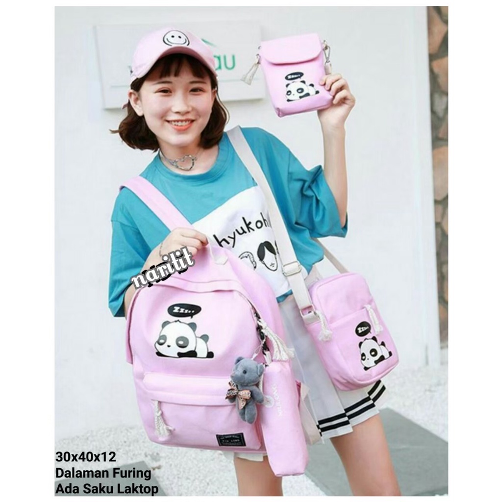 TAS ANAK SD TK dan PAUD Tas anak murah Tas wanita tas perempuan karakter panda tas sekolah tas bagus