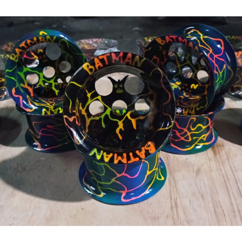 BLADU / GOLONGAN BENANG KENUR LAYANGAN UKURAN 3 IN DAN 4 IN / MODEL GAGANG BATMAN