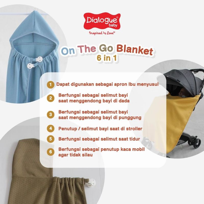 Dialogue Baby On The Go Blanket 6 in 1 Function DFB0044