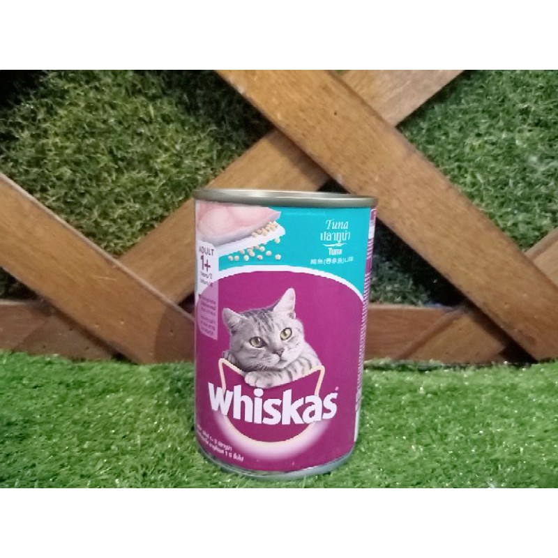 Whiskas kaleng 400gr/wet food makanan basah kucing -tuna , ocean fish