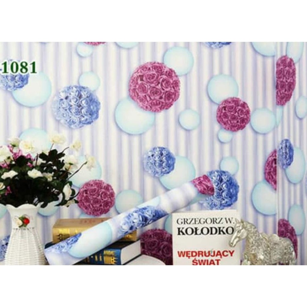 WALLPAPER DINDING MOTIF BALON