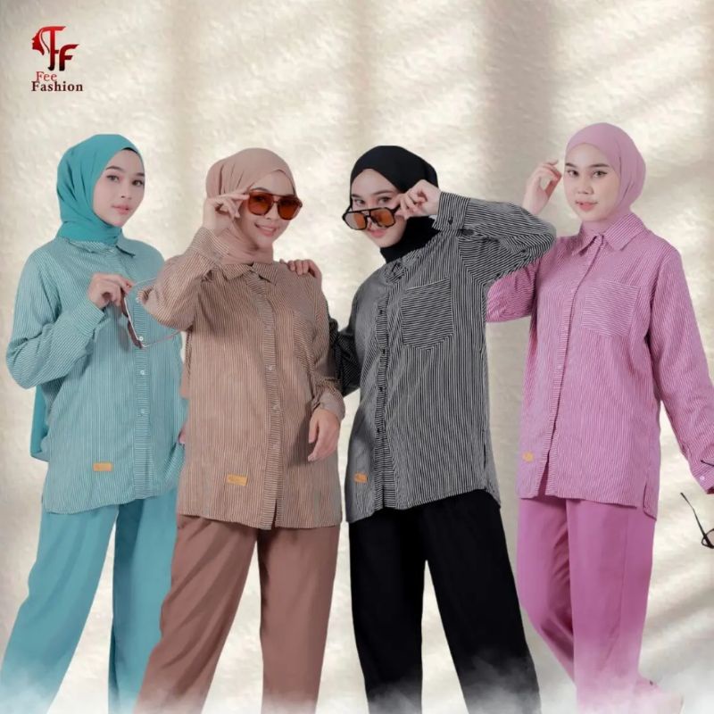 CLAUDIA SET by Fee Fashion [ NEW - Fee One Set Series ] Setelan Atas Bawah Fee Fashion
