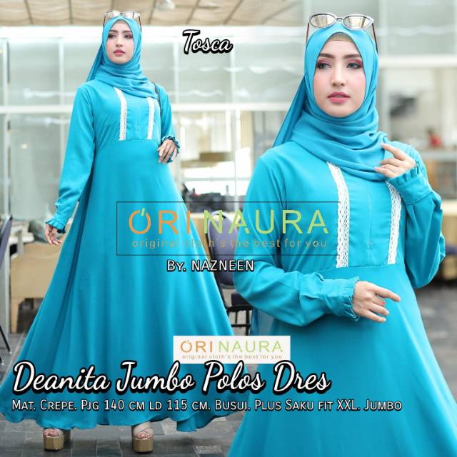 DEANITA JUMBO POLOS DRESS ORI BY NAURA