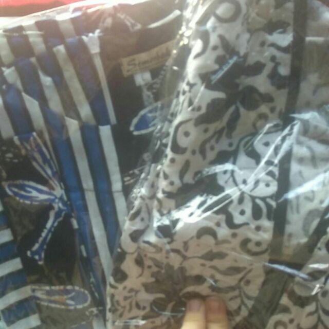 Tunik Capung Salur Batik Warna Midi Seragam Kantor Muslim Cantik Kekinian Casual Kerja Seragaman