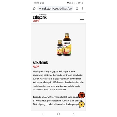 Sakatonik Liver Sirup 100ml atau 310ml - Sakatonik Activ Sirup