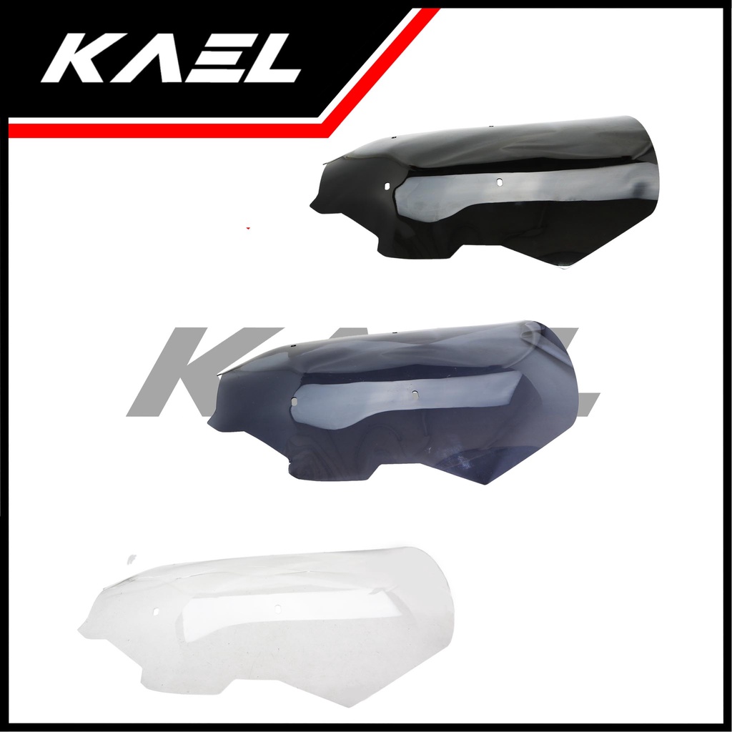 Visor Model TDR Honda ADV 150 &amp; ADV 160 Old-New Variasi Windshield Bening-Hitam-Smoke-Riben-Ribben Winshield-Winsil-Winshild-Tameng Lama Wind Shield