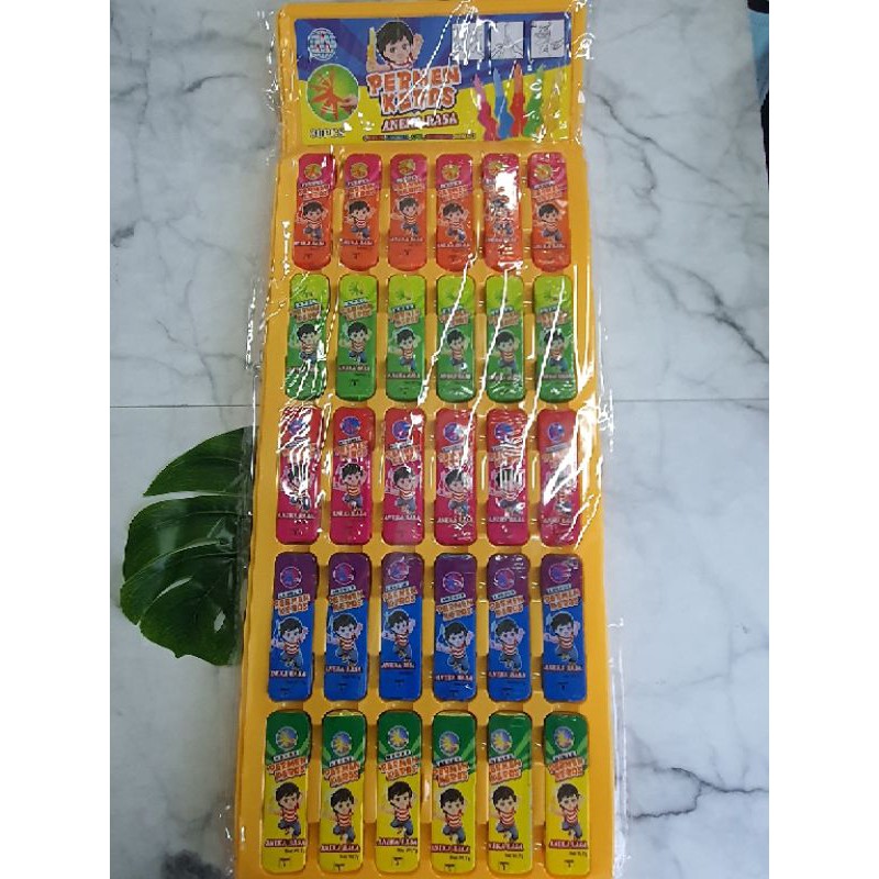 Permen Snack Mainan Gunting Pisau Lipat Lipstik Jelly Remote Mobil Suntik Buah Renteng (isi 30)