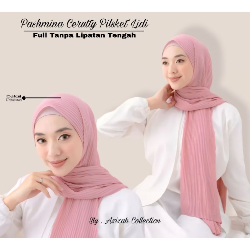 Pashmina Plisket Full/ Pasmina Ceruty Babydoll/ Pashmina Pleated