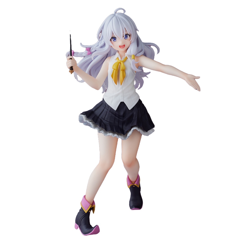 Mainan Action Figure Model Anime Penyihir The Journey of Elaina Majo No Tabitabi Elaina Taito Bahan PVC Ukuran 20cm