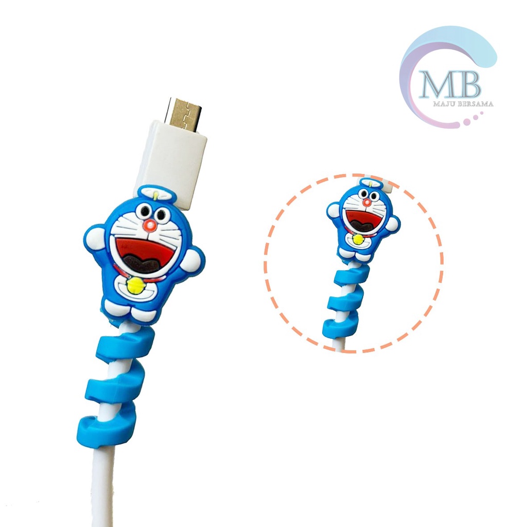 Cable Saver TWIST Cable Protector SPIRAL Pelindung Ujung Kabel karakter android iphone MB3188