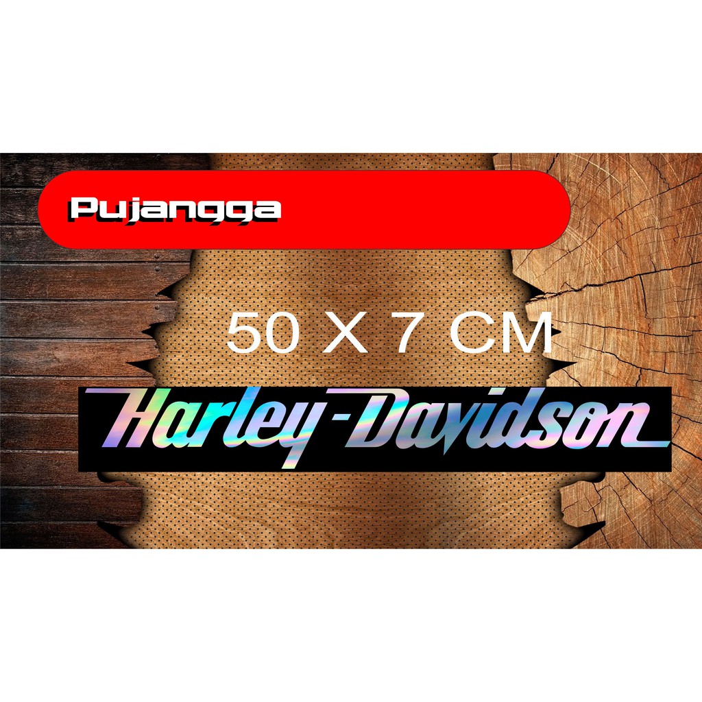 

CUTTING STIKER TULISAN HARLEY DAVIDSON UKURAN 30 X 4 CM RP. 50000