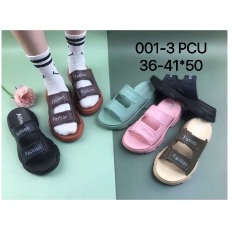 SANDAL KARET JELLY WANITA KEKINIAN BAN 2 KEREN CANTIK DAN CASUAL 001-3 UK 36/41 SANDAL ELEGAN