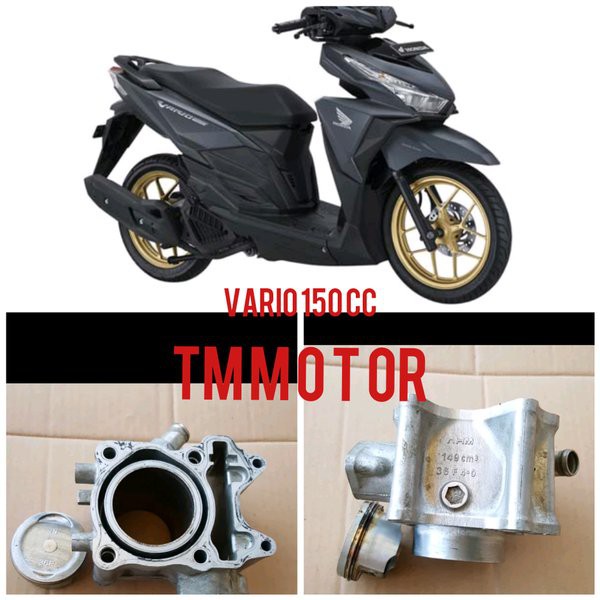 PROMO TERMURAH blok seher vario 150 cc plus piston ORI copotan MURAH