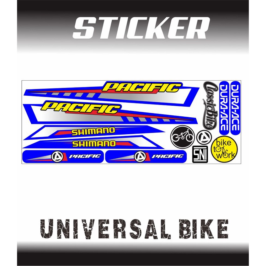 DESIGN DECAL SETIKER VARIASI SEPEDAH /STIKER SEPEDA JUMBO / STRIPING VARIASI SEPEDA UNIVERSAL MTX / 