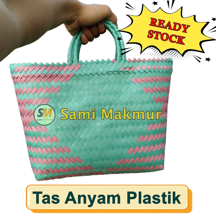 Tas Anyam Plastik READY STOCK Berkat Hajatan Selamatan Hampers Souvenir Anyaman Tahlilan Belanja