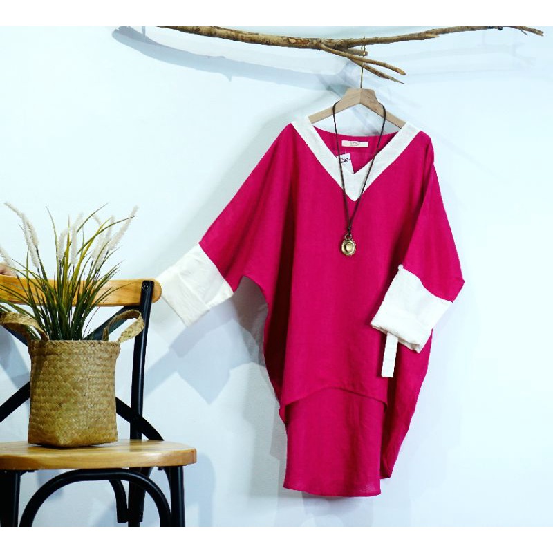 BLOUSE OVERSIZE LINEN