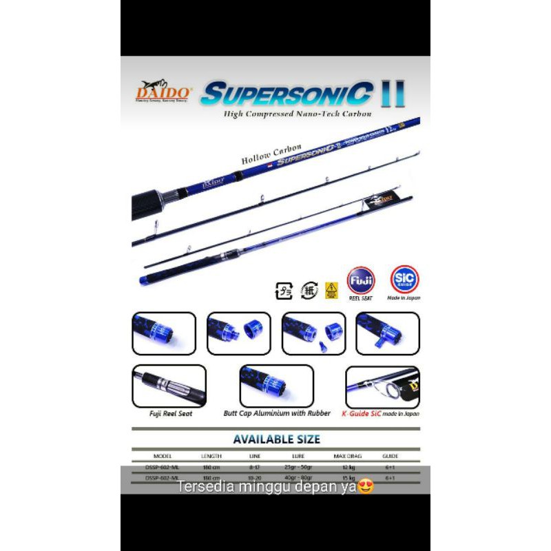 Joran Daido Athena II 180cm 10-20Lb Power Solid Carbon - Packing PVC