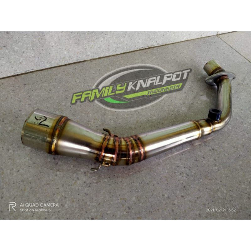 Leheran knalpot racing motor VESPA MATIC V3 ,diameter inlet 50mm