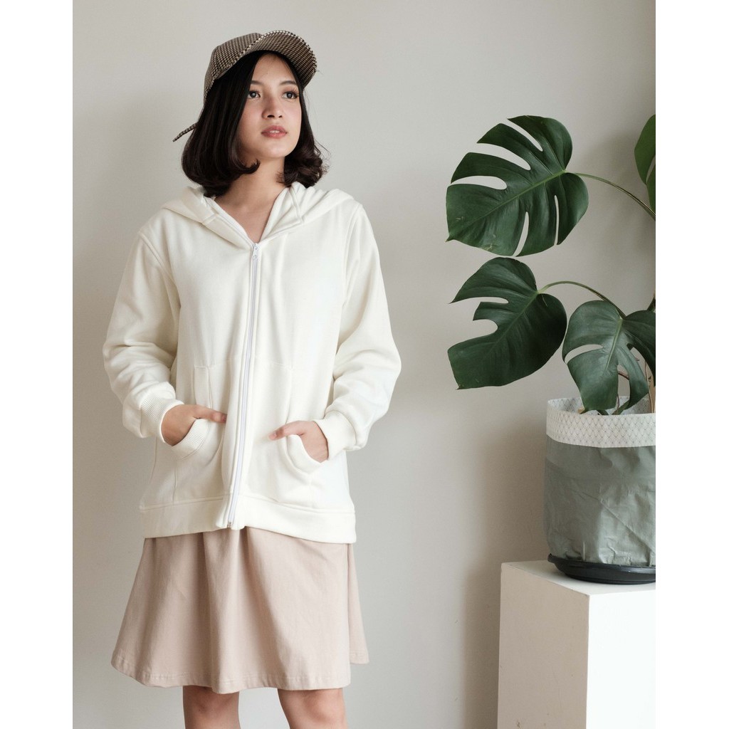 Myrubylicious REABETSOE HOODED JACKET-BROKEN WHITE