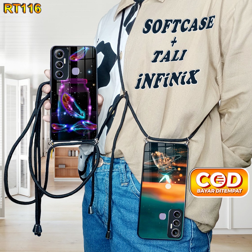 RT116 Softcase Kilau + Tali infinix Hot 11 Case Kilau Hot 8 Hot 9 Hot 9 play Hot 10 Hot 10 play Hot 