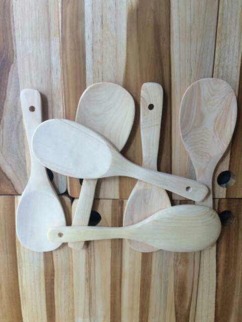 centong sendok sutil spatula kayu pinus souvenir pernikahan kado