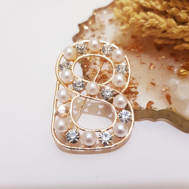 Brooch Buttonscarves KW / Bross Buttonscarves KW / Bross Button KW-014 Gold