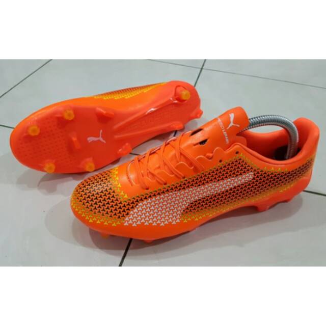 Sepatu Bola Puma EvoSPEED SL Leramic FG - Ultra Yellow