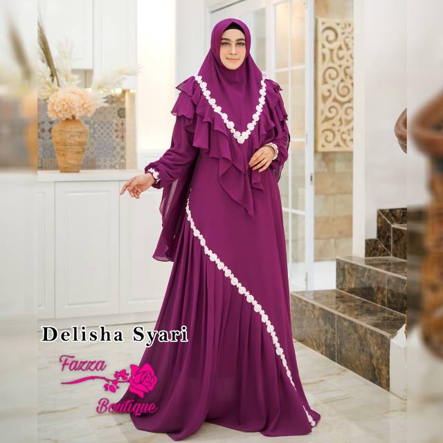 DELISHA SYAR'I
ori
FAZZA BOUTIQUE - syar'i termurah