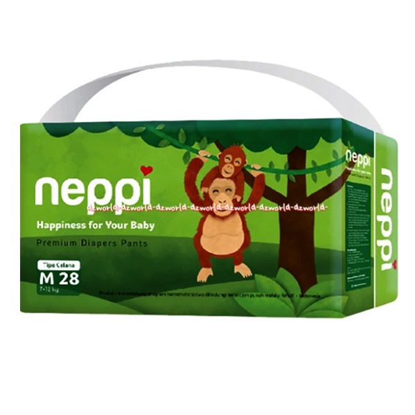 Neppi Premium Diapers Pants M28 Popok Celana Nepi Untuk Bayi Anak Large M 28 Neppy Diaper Pant Napi