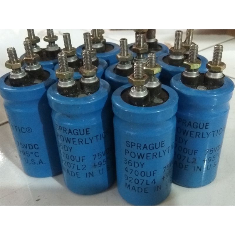 Elco 4700uF/75vdc cabutan SPRAGUE USA
