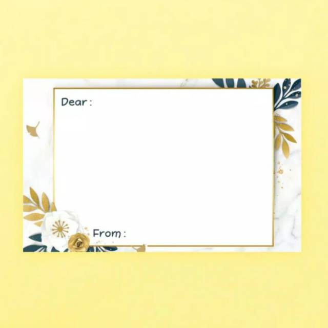Kartu Ucapan Kosong Greating Card Shopee Indonesia