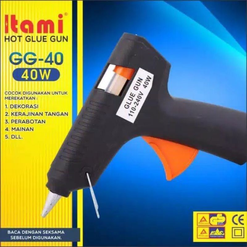 

Lem tembak besar 40 watt itami glue gun / alat perekat lem tembak besar 40w