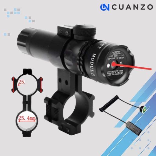 Tactical Red Dot Laser Gun Scope+Baterai+Charger /  Laser Tembak Senapan Angin Siang Malam Pcp Berburu Warna Merah Uklik Charge Jarak Jauh 20km Premium / Red Rod Scope Tactical / Laser Scope Nyala Titik Merah / Red Dot Laser Berburu Senapan Kunci L Murah