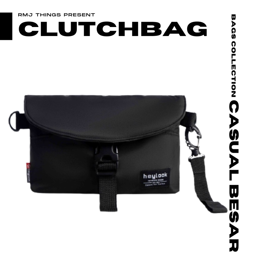Clutchbag Casual Pria Clutch Bag Multifungsi Tas Handbag Kondangan Pesta Hand Pouch Gadget Uang Form
