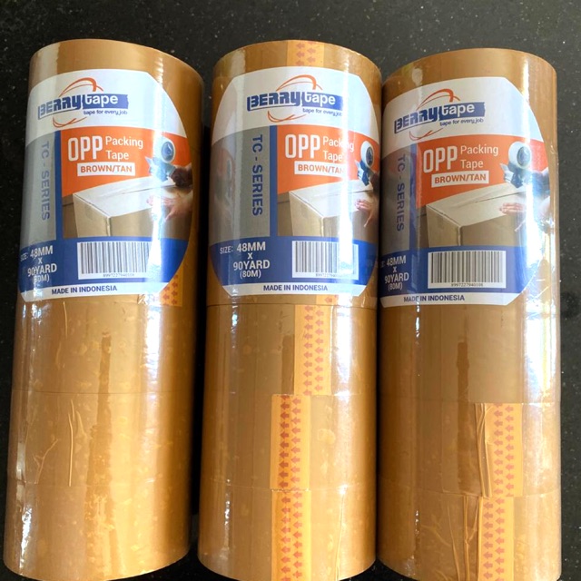 

(Asli 90Y) OPP coklat, isolasi dus, lakban, perekat, solasi, plakban