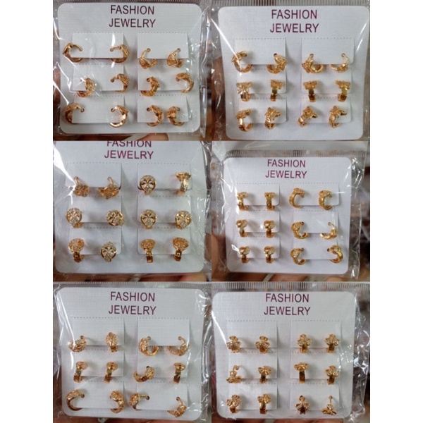 anting anak  perhiasan fashion anak, isi 6 pcs