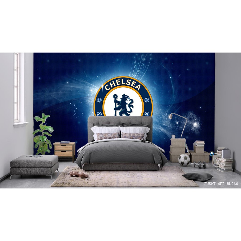 Wallpaper dinding bola Real Madrid, Wallpaper Sepak Bola Ukuran Besar Arsenal club bola Chelsea 3d