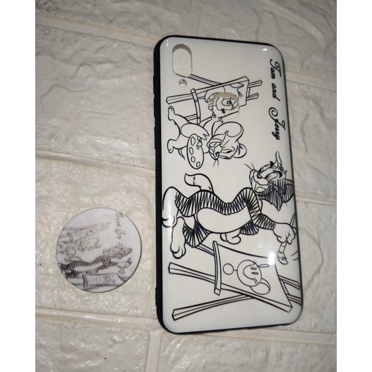 CASE HANDPHONE VIVO V11 MOTIF MICKEY TOM HULK POPAYE SUPER MARIO REALPICT